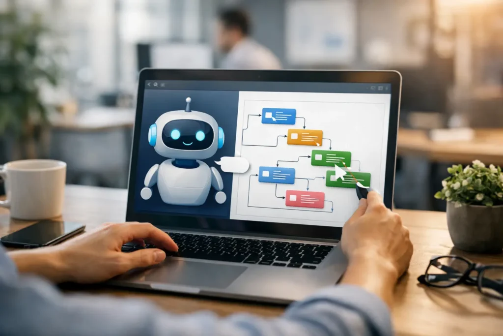 Chatbot com criador visual vale a pena?