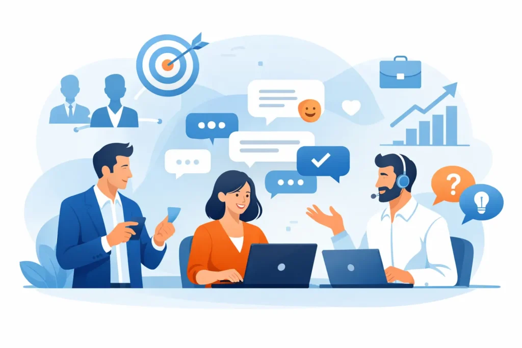Chat interno para equipe comercial funciona?