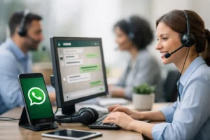 Setores de atendimento no WhatsApp na prática