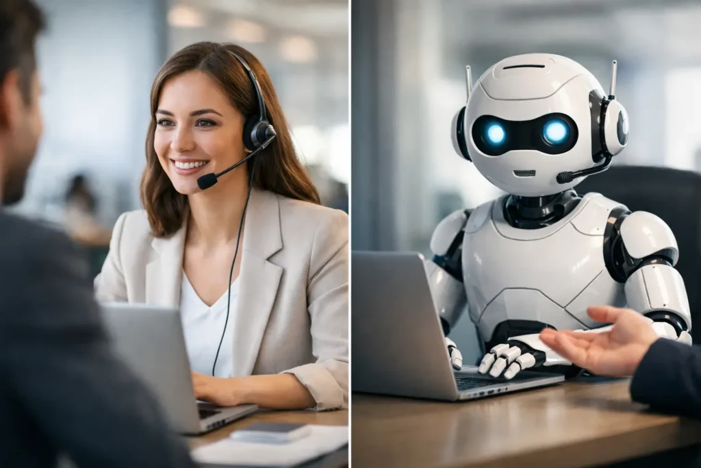 Atendimento humano ou chatbot para vender mais
