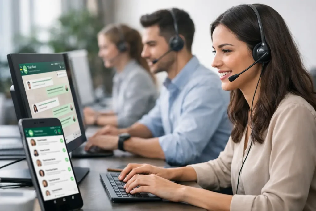 Como funciona multiatendimento WhatsApp Business