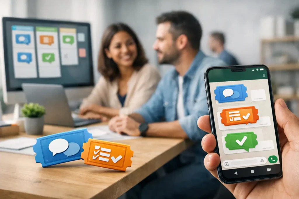 Como usar tickets no WhatsApp para organizar equipes