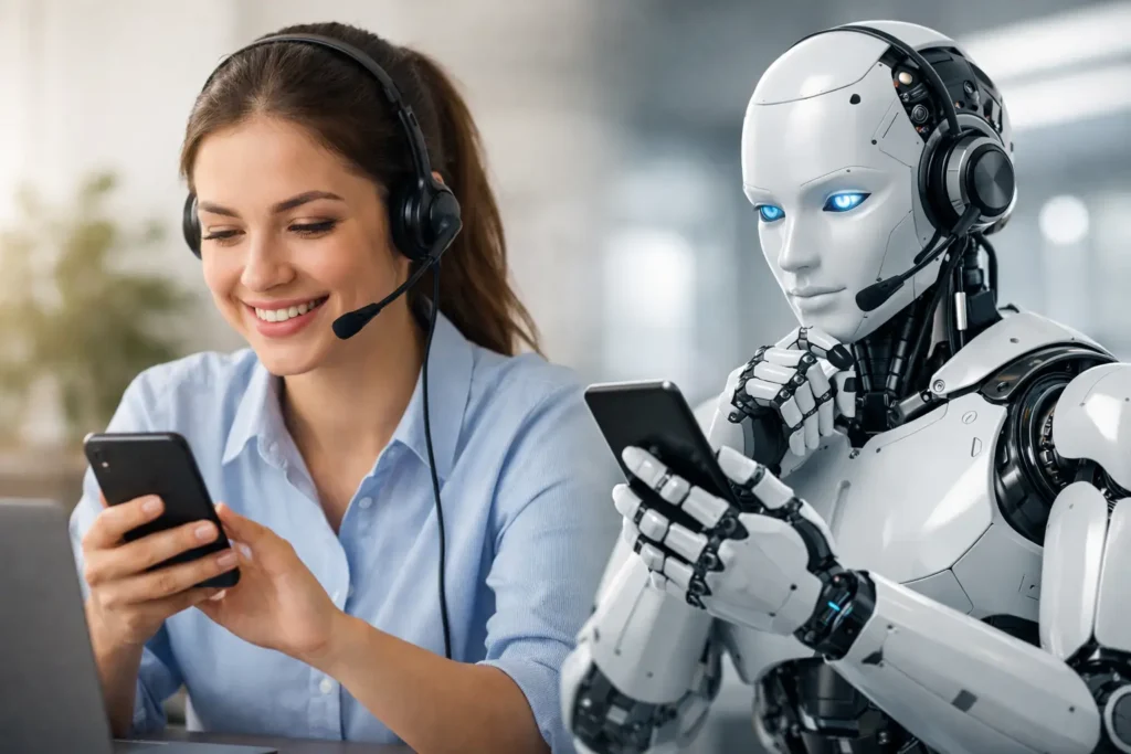 Atendimento humano vs IA: qual usar no WhatsApp?
