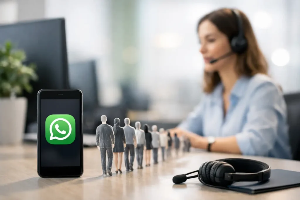 Guia de filas de atendimento para WhatsApp