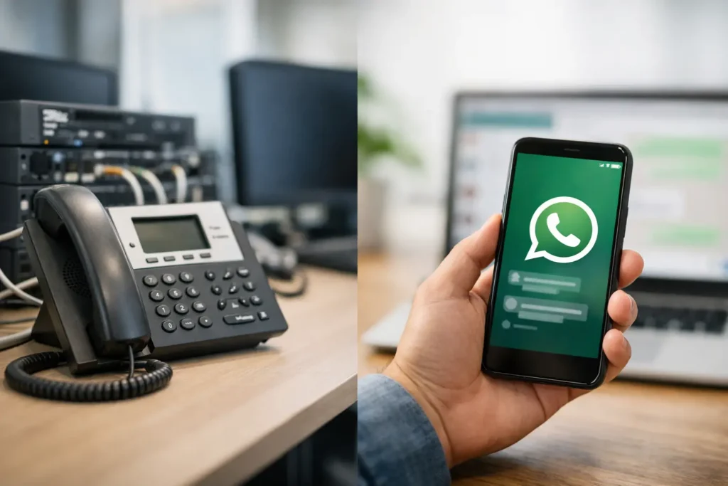 Plataforma WhatsApp substitui central telefônica?