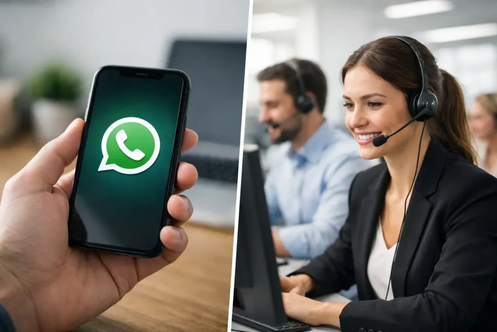 WhatsApp Business ou central de atendimento?